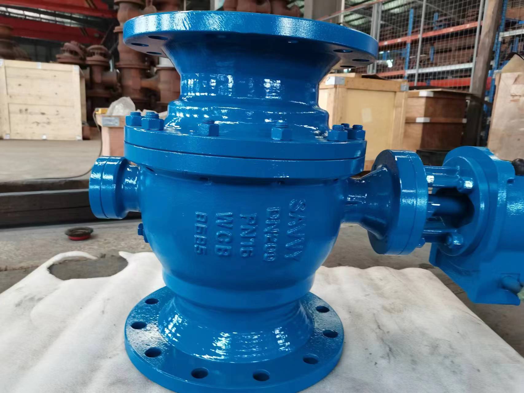 API 6D API 608 2 PIECE TRUNNION MOUNTED BALL VALVE CAST STEEL REDUCED