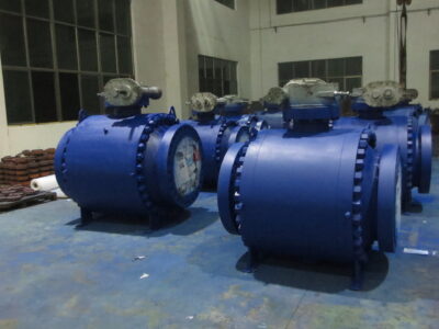 A694 F60 42" 600LB 3-piece trunnion ball valve