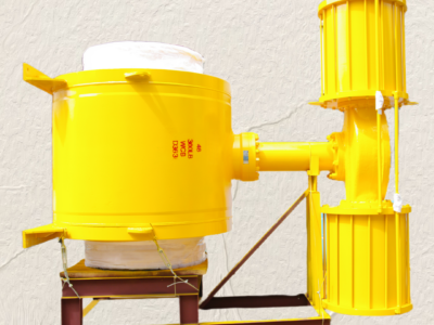 Fully welded trunnion ball valve pneumatic control