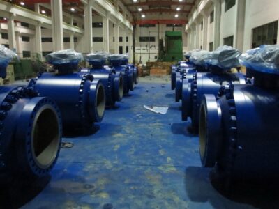 3-Piece Trunnion Ball Valve ASTM A694 F60 Open Die Forged--- 42" 600LB RF