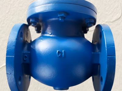 Metal seated cast iron swing check valve