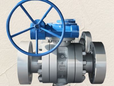 2500LB 3-piece trunnion ball valve in cast steel