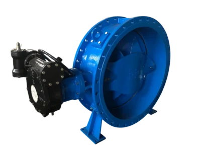DN1200 (48") PN16 Double-Flanged Double-Offset Butterfly Valve with Gearbox