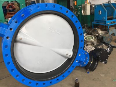 U section flange butterfly valve nylon coated