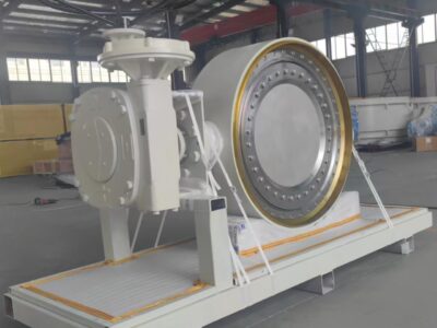 Fabricated triple offset butterfly valve for thermal duty