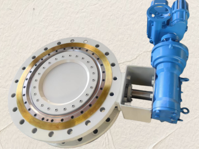 Triple offset butterfly valves gear operated