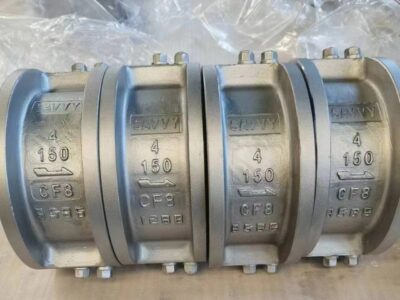 Metal seated dual plate wafer flange check valve