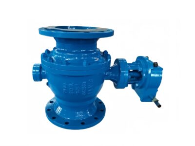 2-piece trunnion ball valve in cast steel