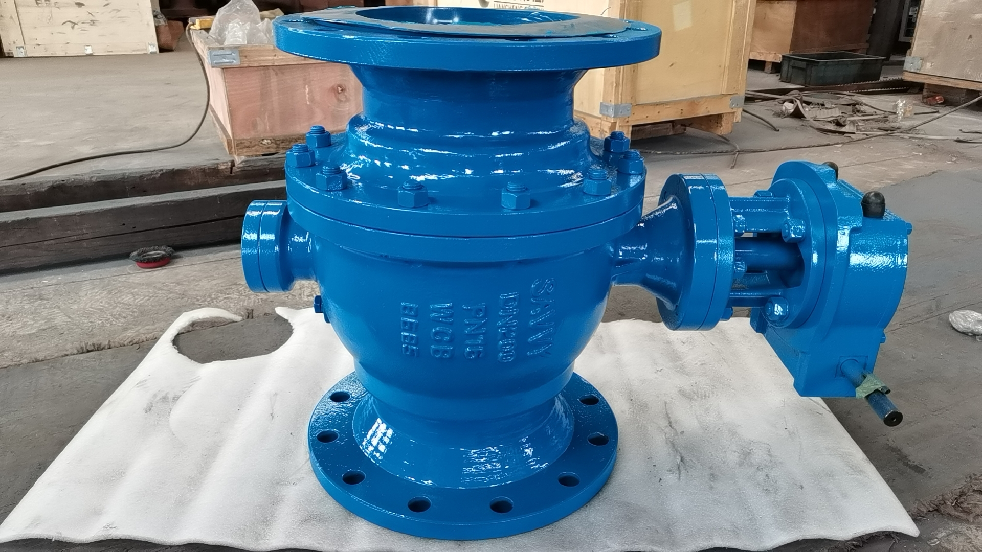 API 6D API 608 2PIECE TRUNNION MOUNTED BALL VALVE CAST STEEL REDUCED