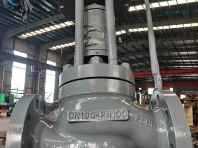 PNEUMATIC CHOKE VALVE THROUGH CONDUIT