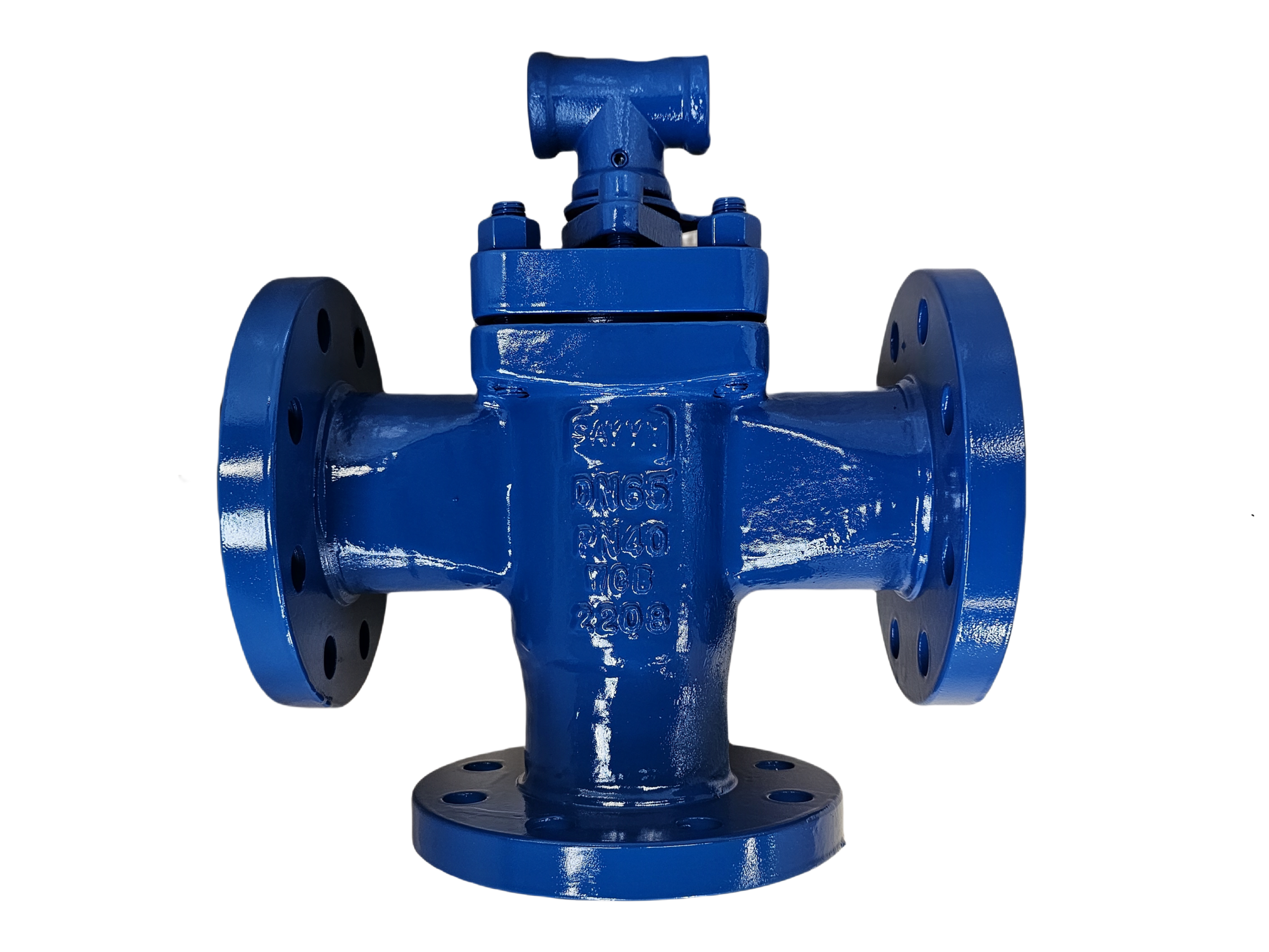 3-Way Lubricated Plug Valve---PN40 - Image 3