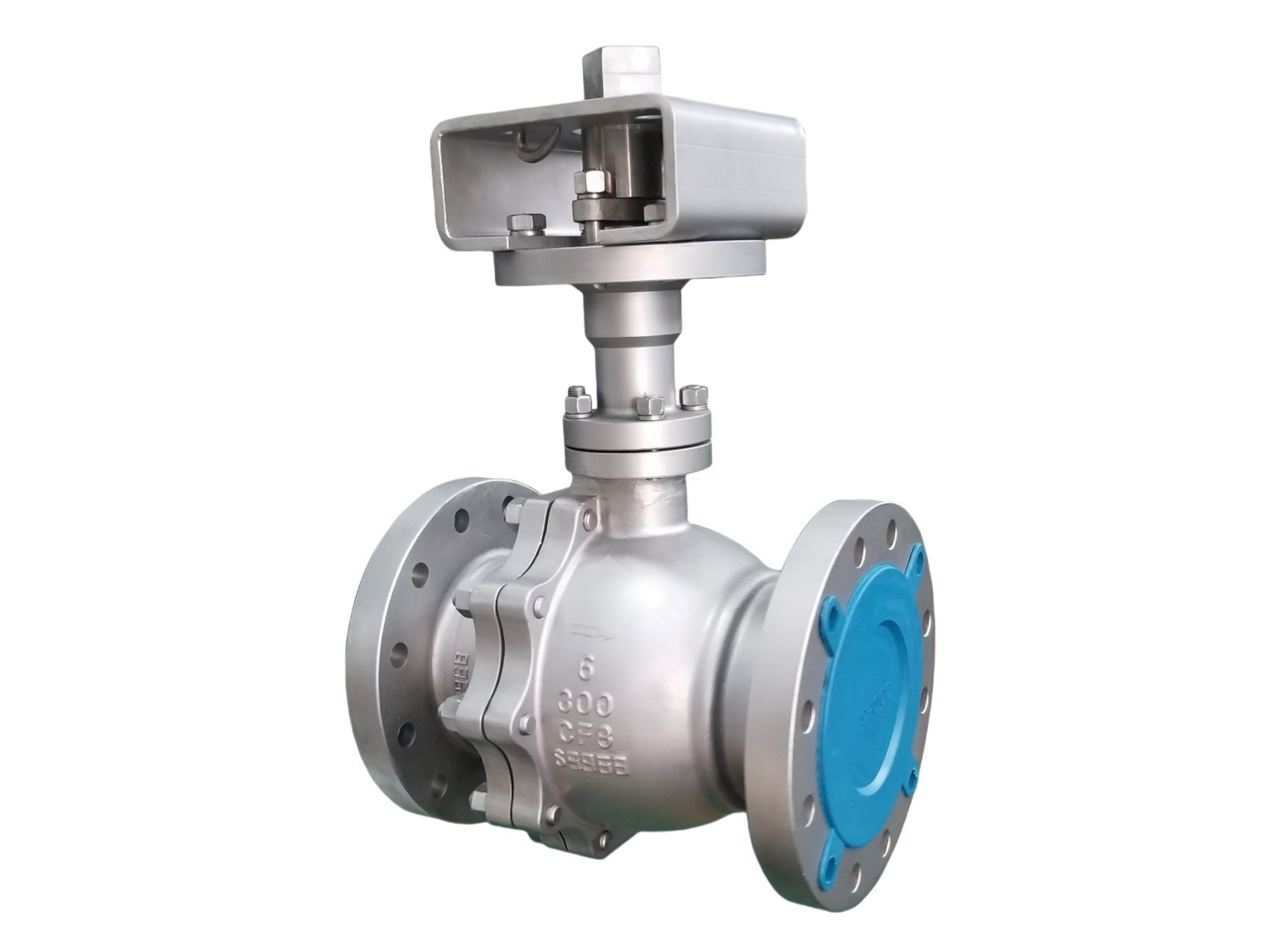 2-Piece Cryogenic Floating Ball Valves Ready For Actuator---6" 300LB RF - Image 2