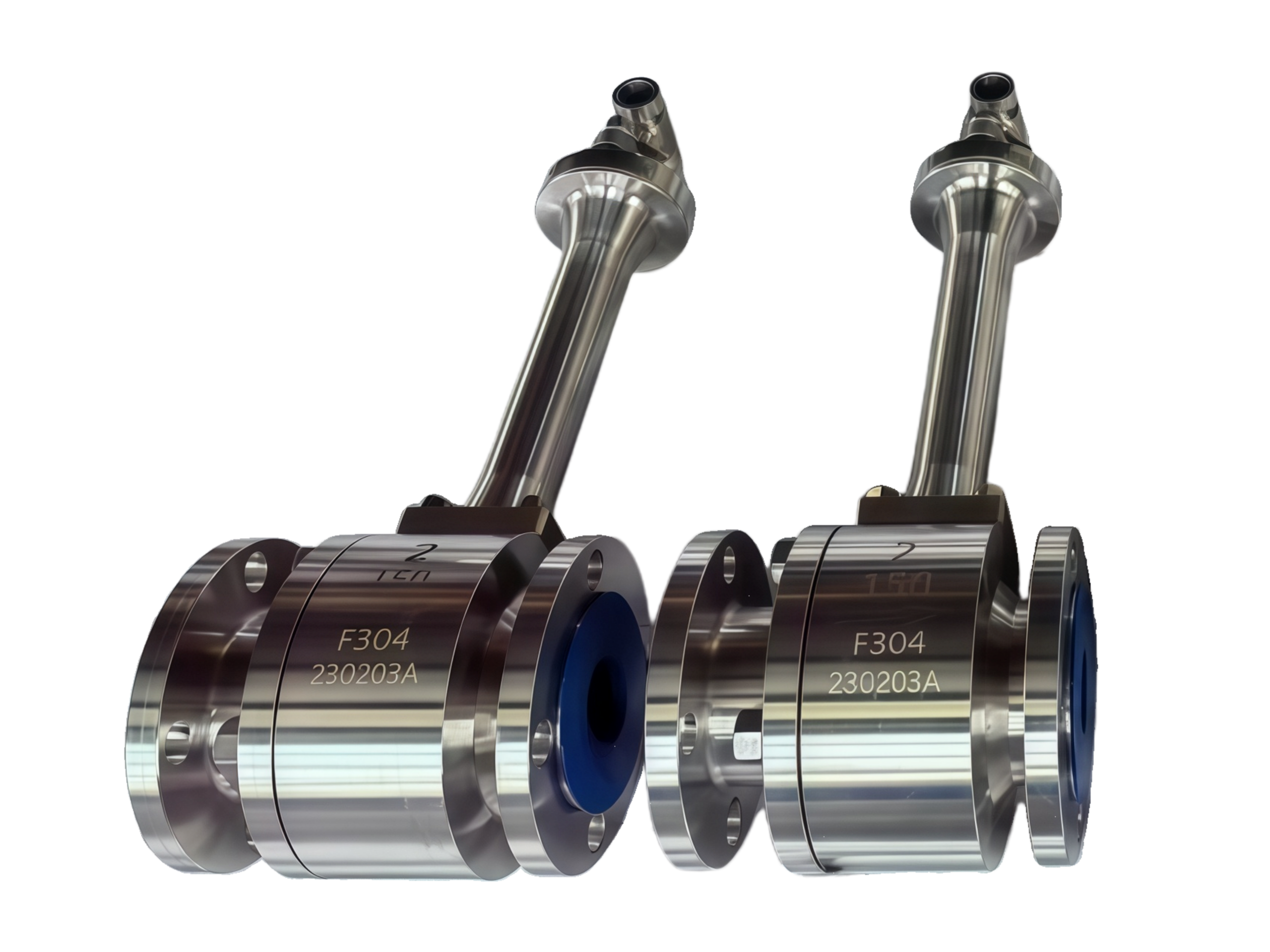 2-Piece Cryogenic Floating Ball Valves Open Die Forged