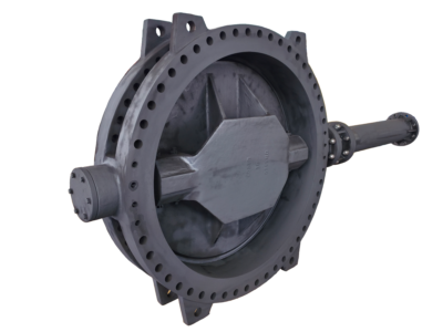 60" 150LB Extended bonnet buried double offset rubber seated butterfly valves
