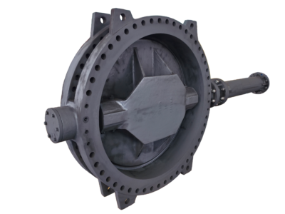 60" 150LB Extended bonnet buried double offset rubber seated butterfly valves