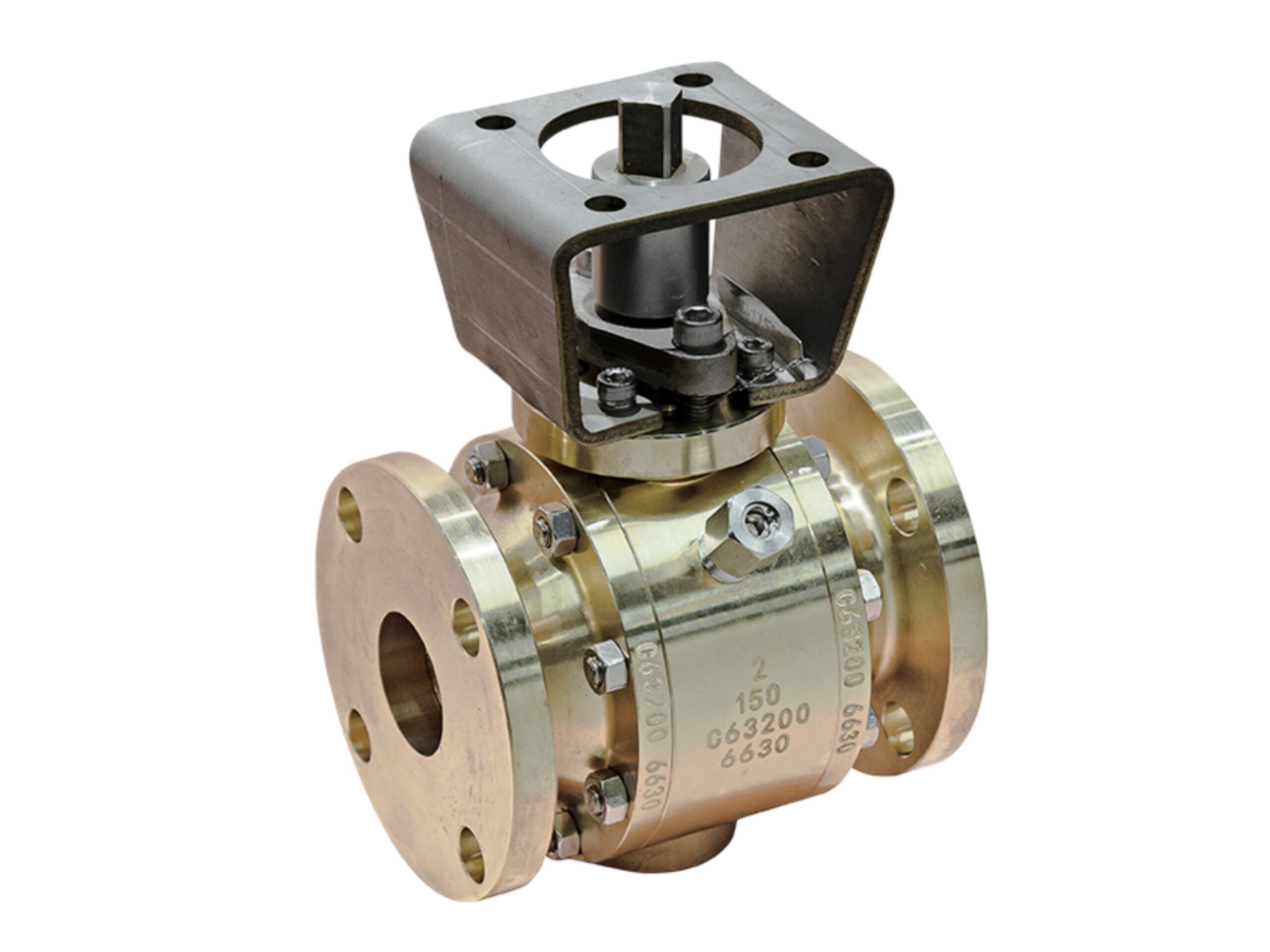 Bronze Trunnion Ball Valve Ready for Actuators