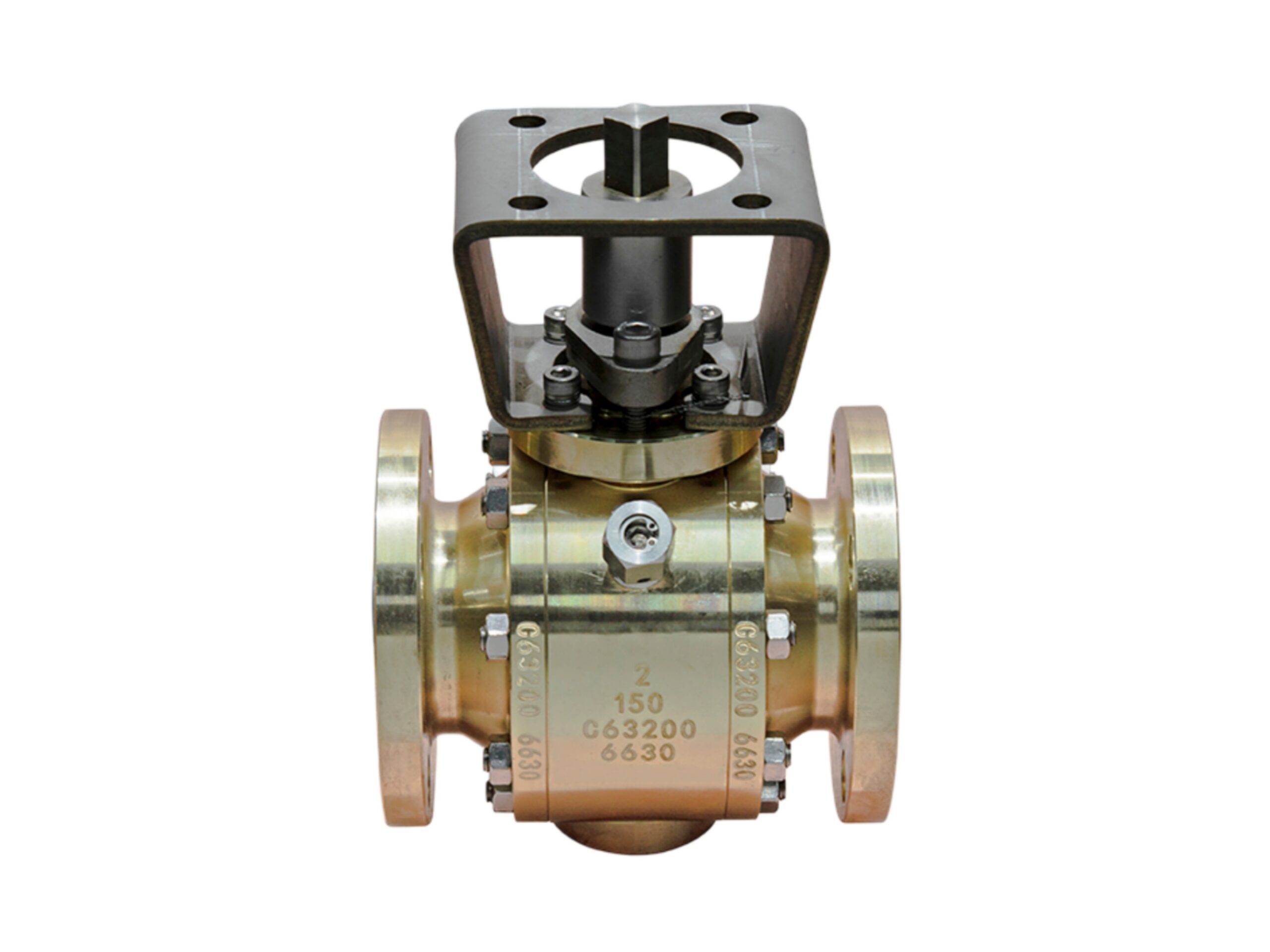 Bronze Trunnion Ball Valve Ready for Actuators - Image 2