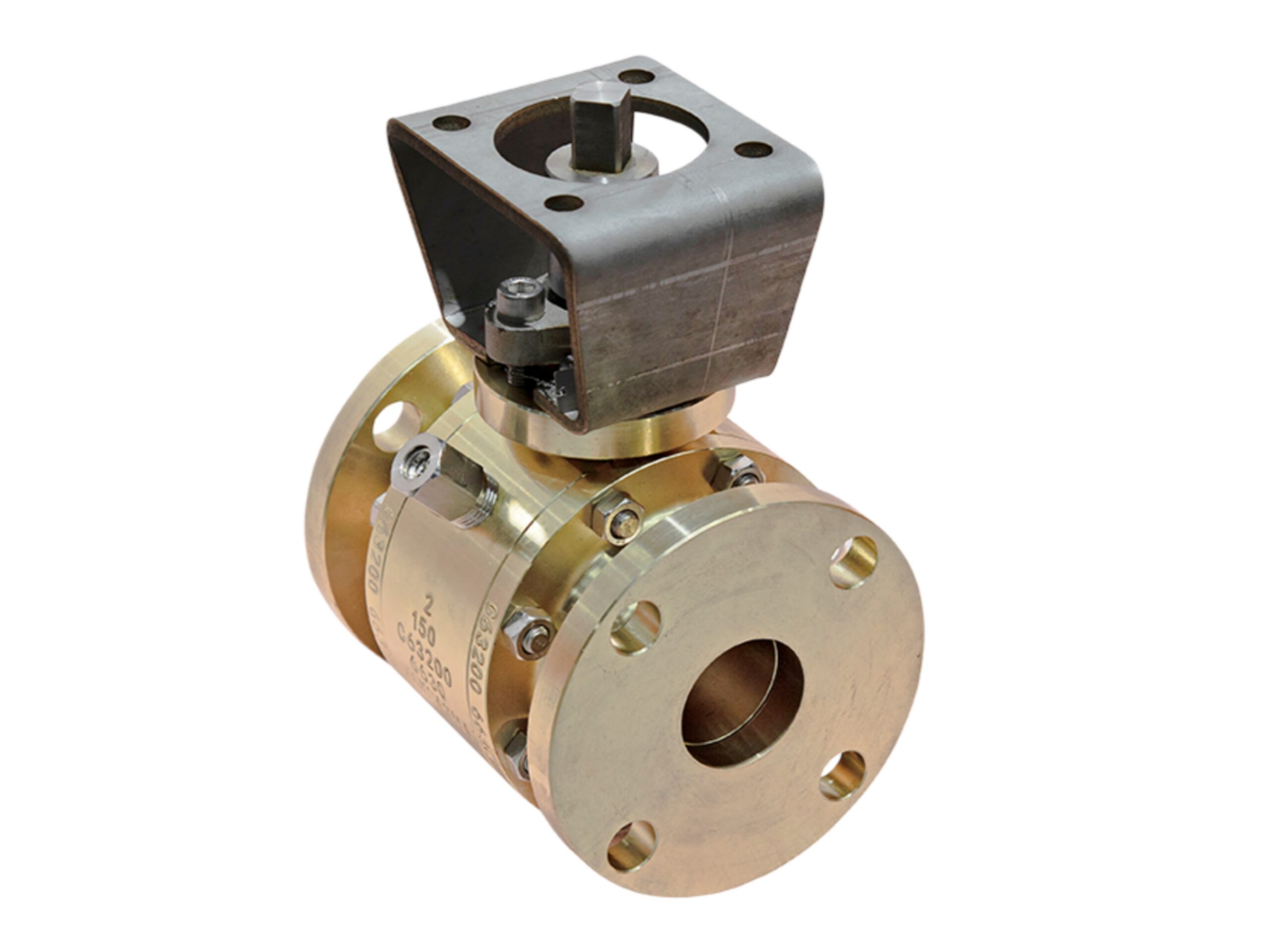Bronze Trunnion Ball Valve Ready for Actuators - Image 3