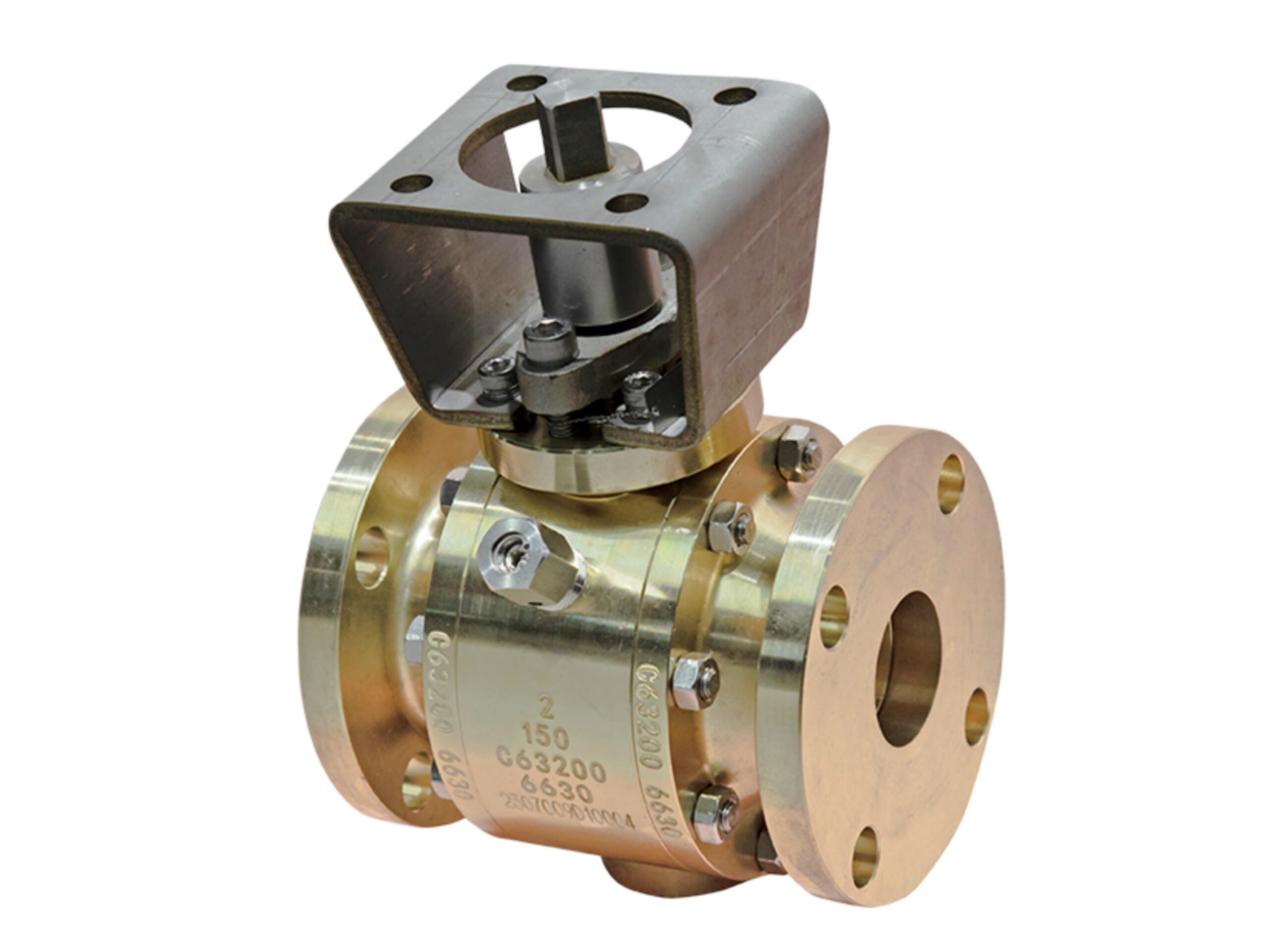 Bronze Trunnion Ball Valve Ready for Actuators - Image 4