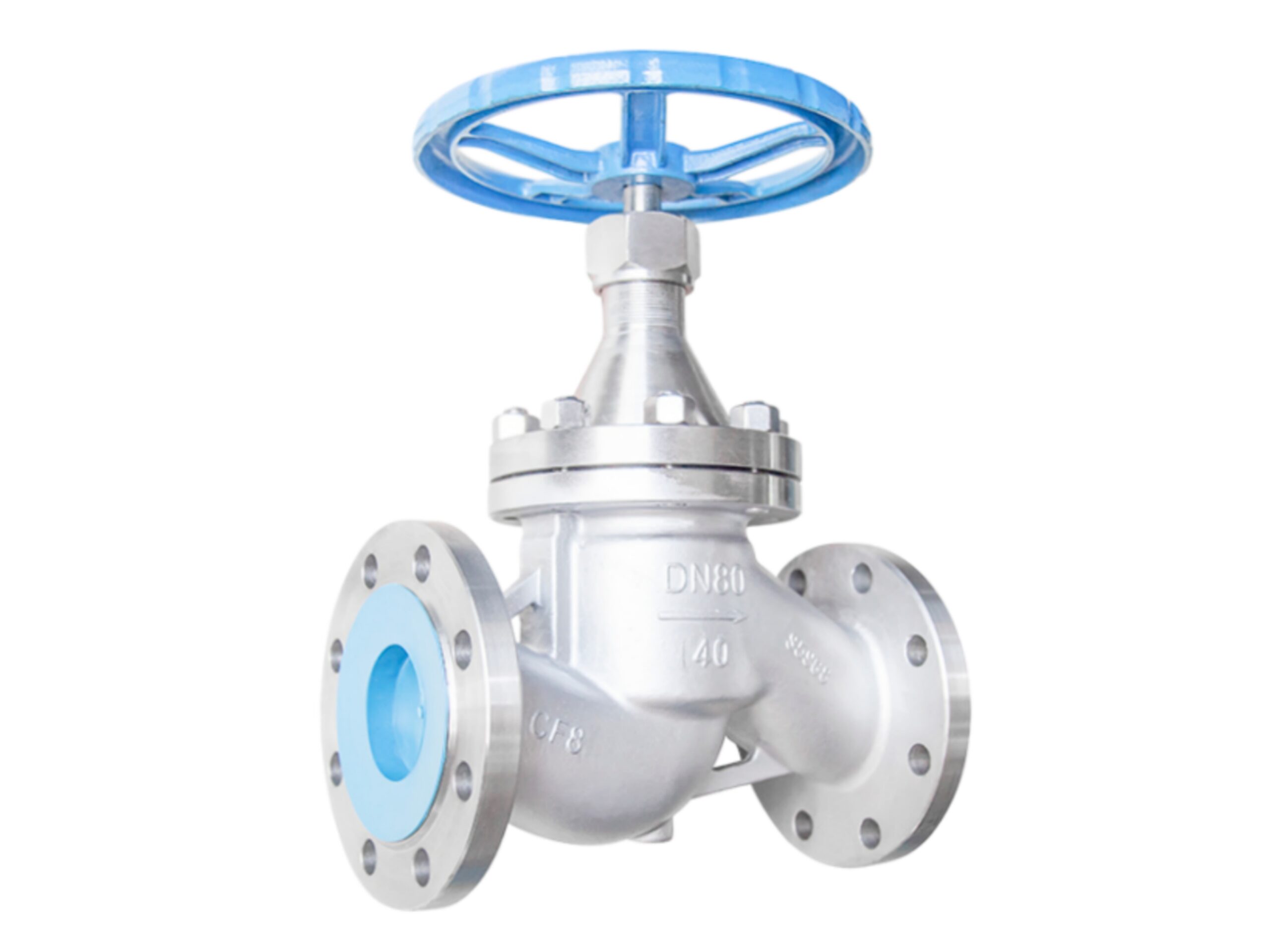 NRS SS Globe Valve-DN80 PN40 RF - Image 4